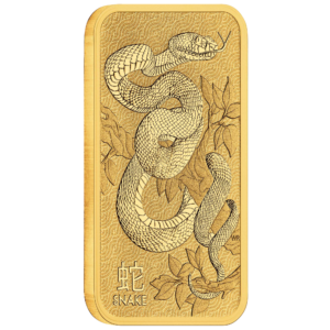 Lunar Snake 1oz Gold Minted Bar