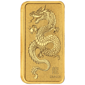 Lunar Dragon 1 oz Gold Minted Bar